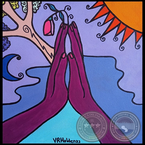 Gratitud infinita - Pintura de Virginia Rojas Holden - Año 2022